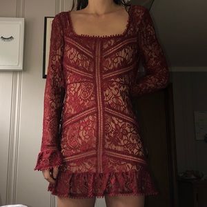 For Love and Lemons/Free People Lace Mini Dress